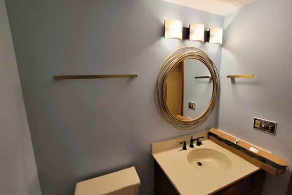 Gray Bathroom Painting Project In Cincinnati OH